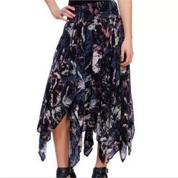 Free People Fly Away handkerchief asymmetrical hem skirt XS, Sm, Medium Lrg - Picture 1 of 6